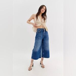 NWT Urban Outfitters BDG Mikey Cropped Wide-Leg Jean Womens Waist Size 24